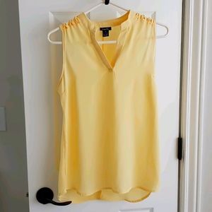 Yellow shoulder blouse